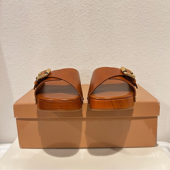 Chloé Jeannette Platform Slide Sandals in Ginger Brown, Size 40, New in Box - Picture 7 of 14